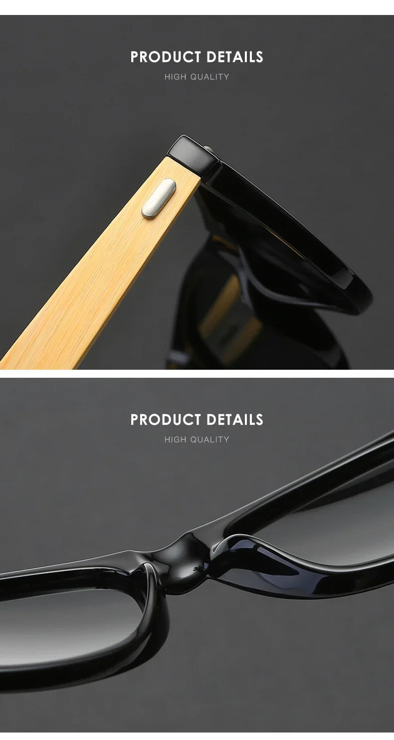 Wooden Framed UV Sunglasses