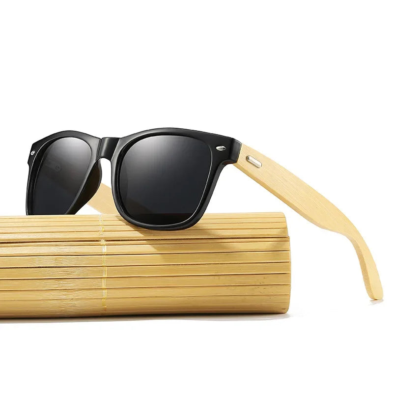 Wooden Framed UV Sunglasses