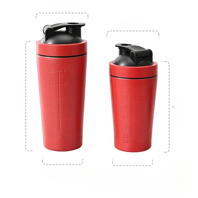 Stainless Steel Protein Powder Shaker Bottle