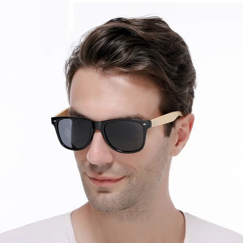 Wooden Framed UV Sunglasses