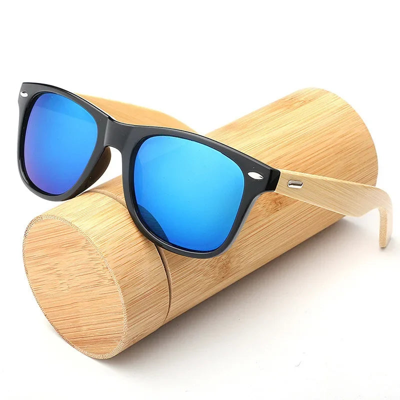 Wooden Framed UV Sunglasses