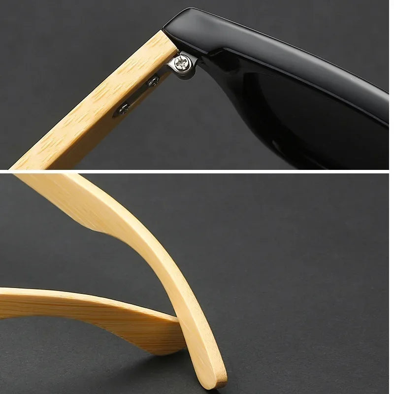 Wooden Framed UV Sunglasses