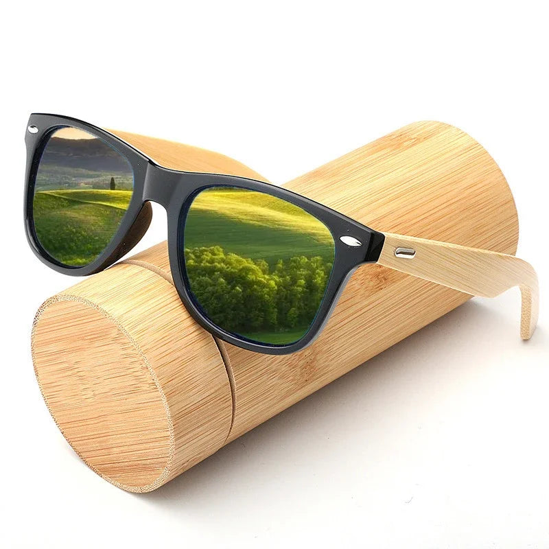 Wooden Framed UV Sunglasses