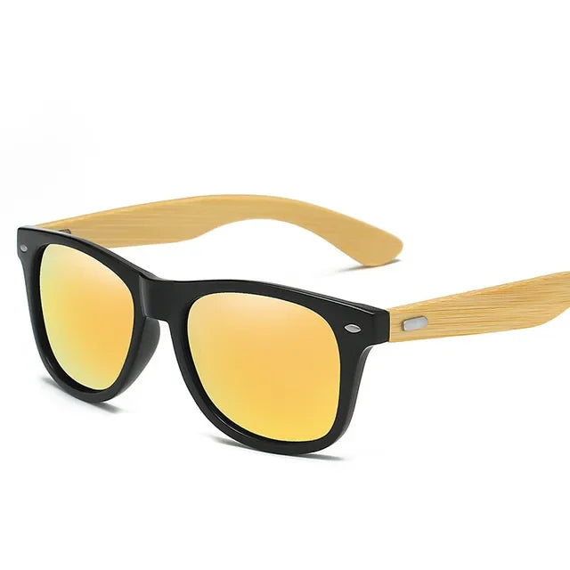 Wooden Framed UV Sunglasses