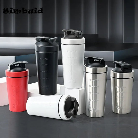 Stainless Steel Protein Powder Shaker Bottle