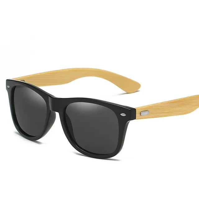 Wooden Framed UV Sunglasses