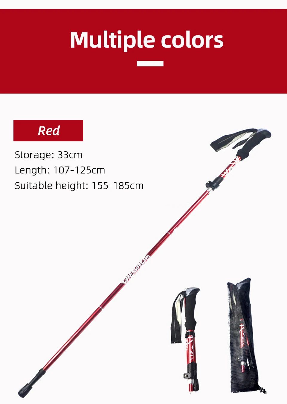 Carbon Steel Trekking Pole