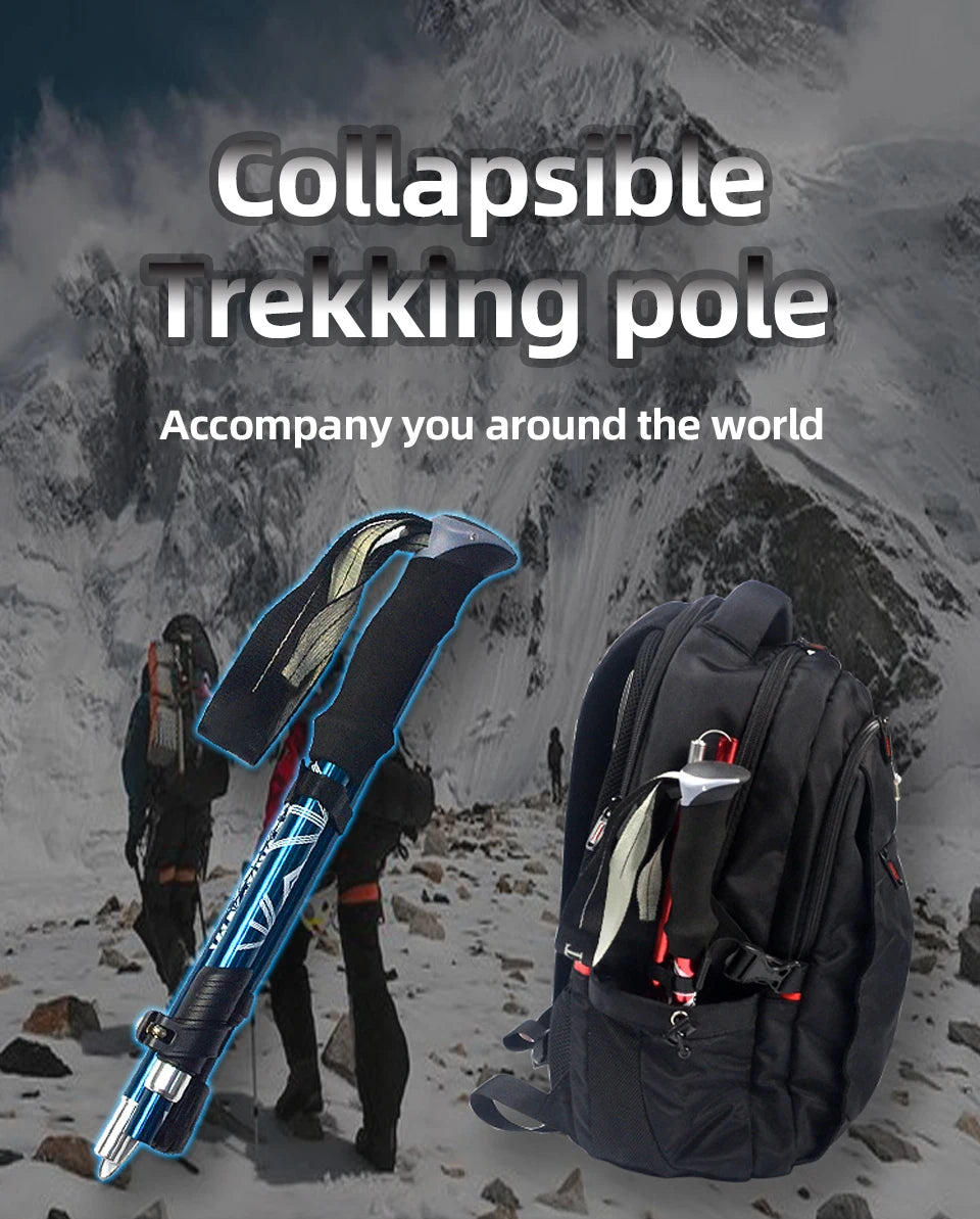 Carbon Steel Trekking Pole