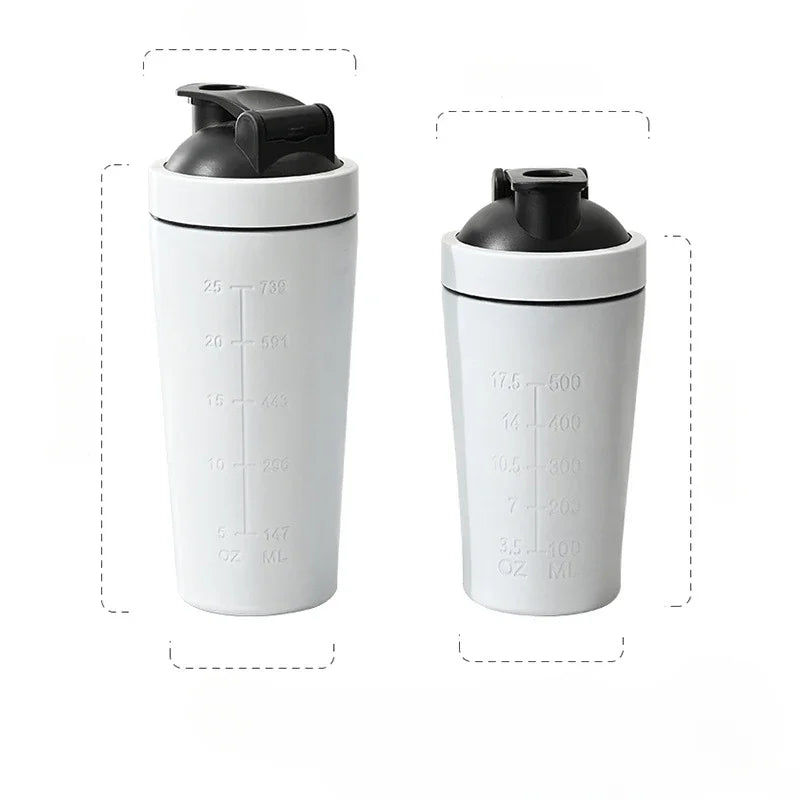 Stainless Steel Protein Powder Shaker Bottle