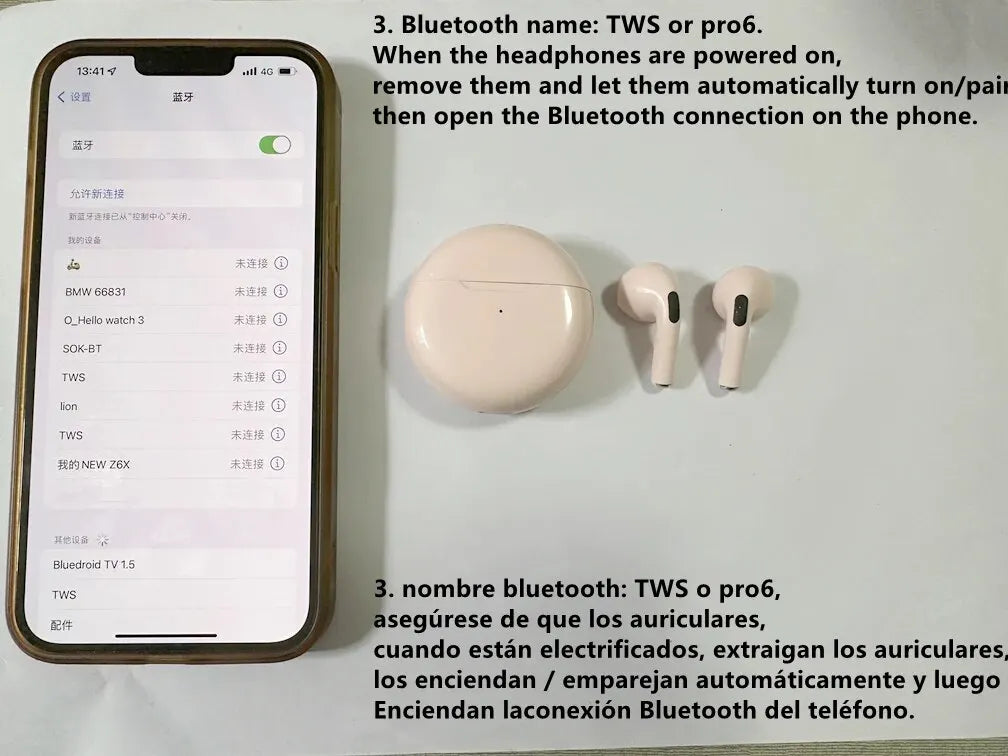 Air Pro 6 TWS Wireless Bluetooth Headset