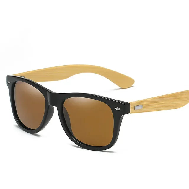 Wooden Framed UV Sunglasses